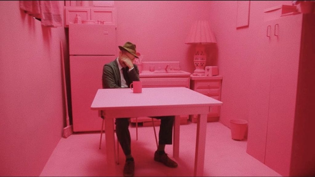 James trapped in a pink room