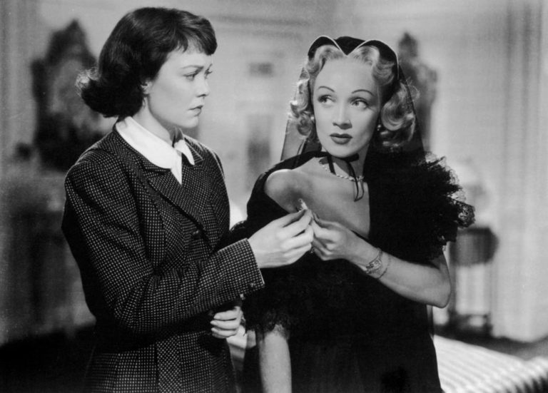 Jane Wyman and Marlene Dietrich
