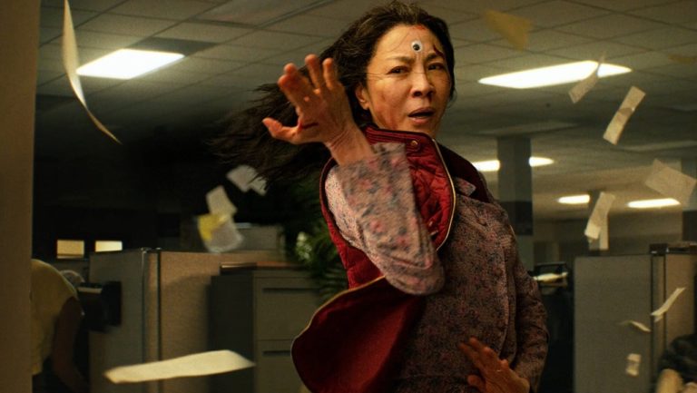 Michelle Yeoh in kung fu action