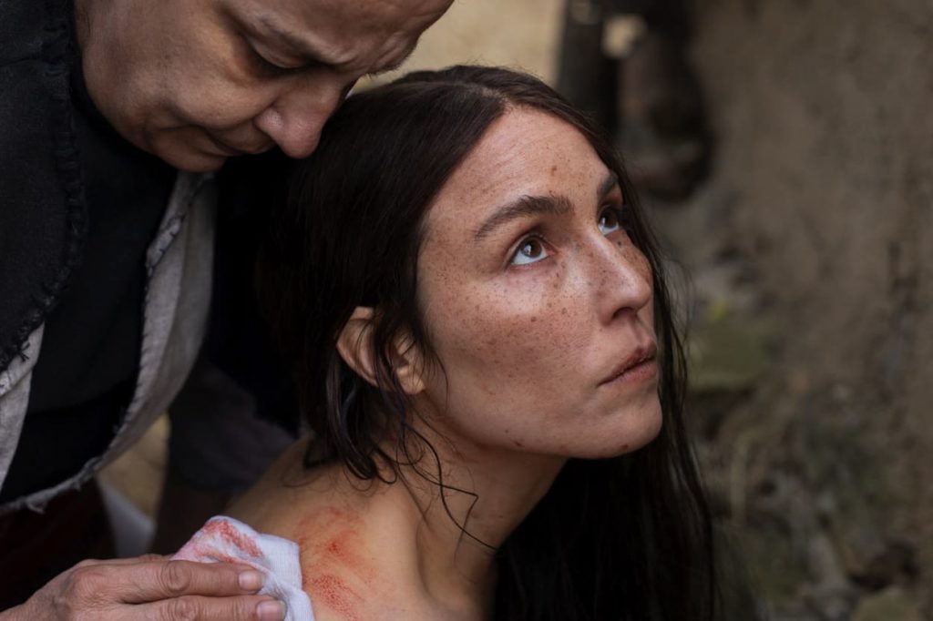Noomi Rapace plays Nevena for a while