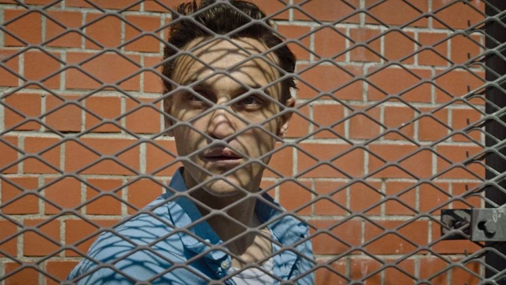 Hans behind bars