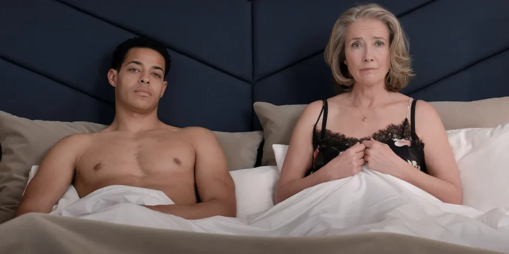 Leo and Nancy in bed