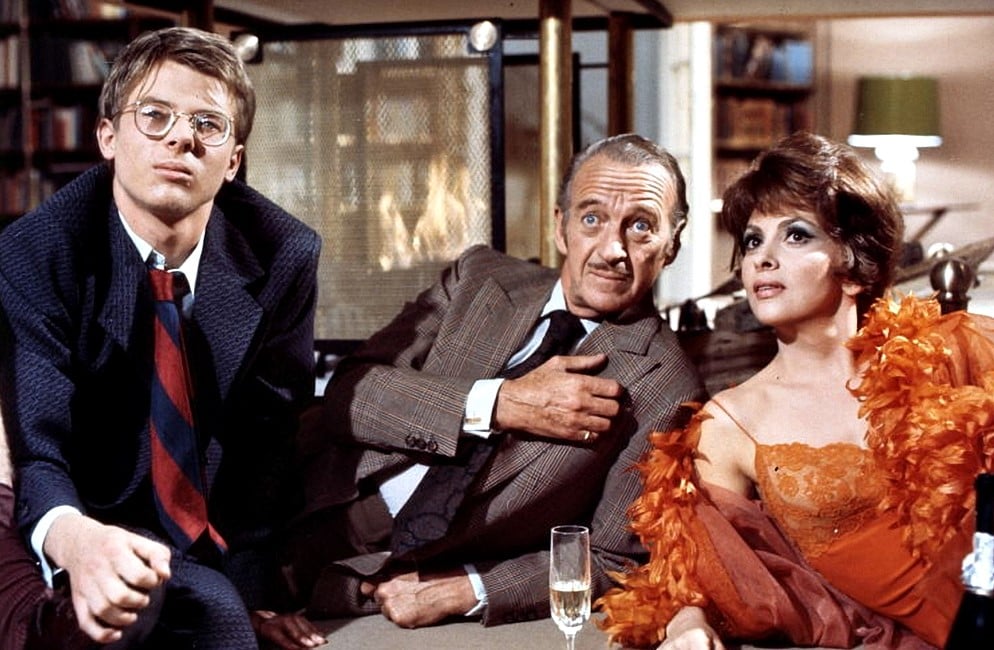 John Moulder-Brown, David Niven, Gina Lollobrigida