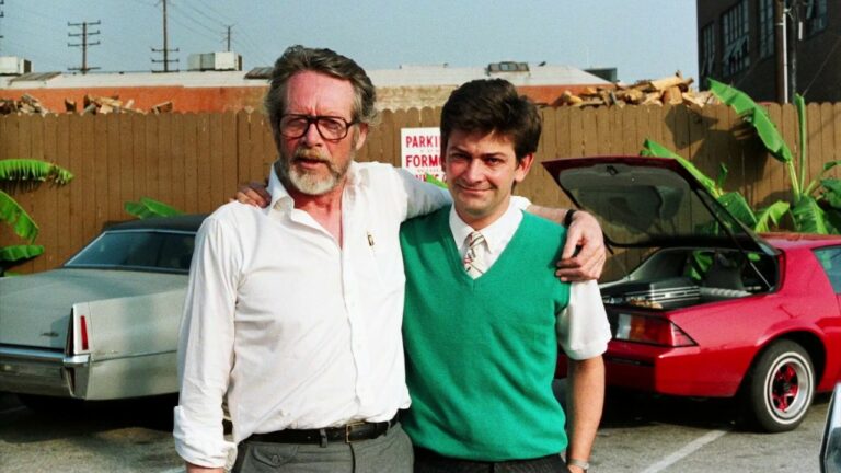 Patrick McGoohan and Chris Rodley in 1984