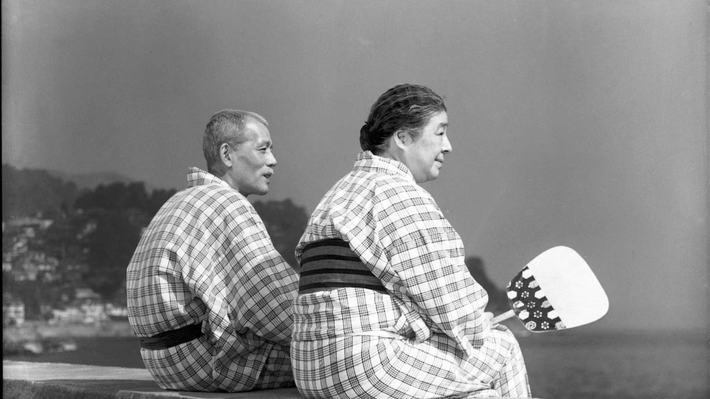 Shukichi and Tomi at the spa