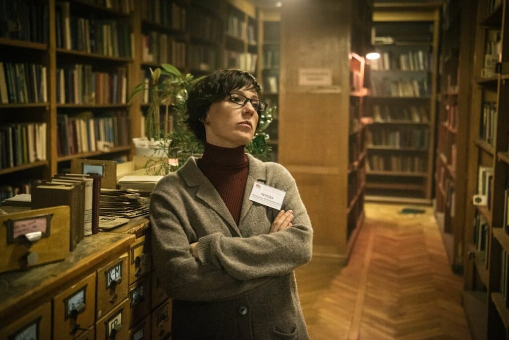 Petrova at the library