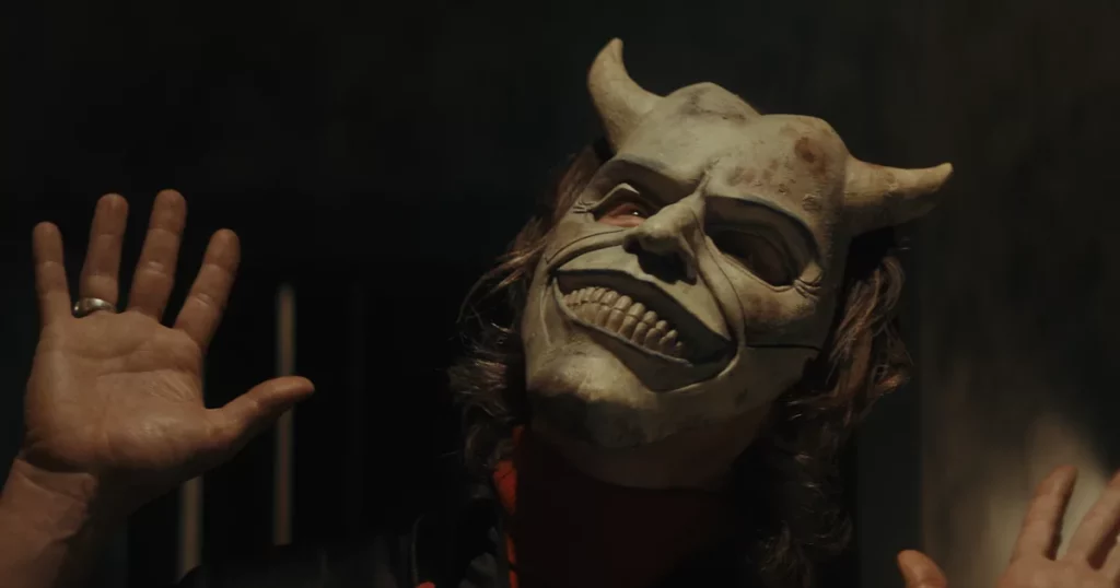 The Grabber in a mask
