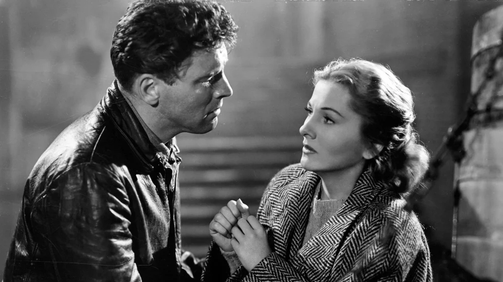 Burt Lancaster and Joan Fontaine
