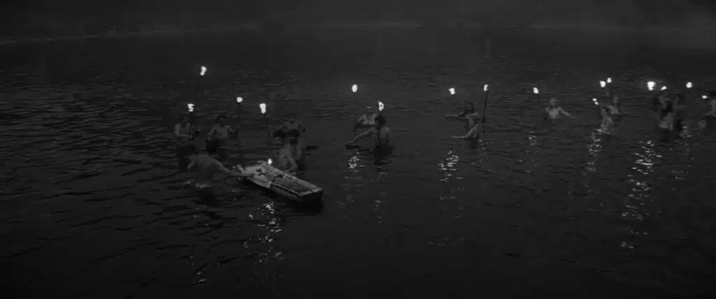 The pagans practise a watery burial