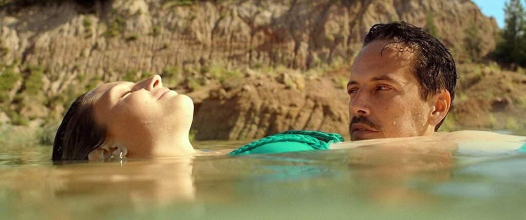 Alicia and Bruno in the water