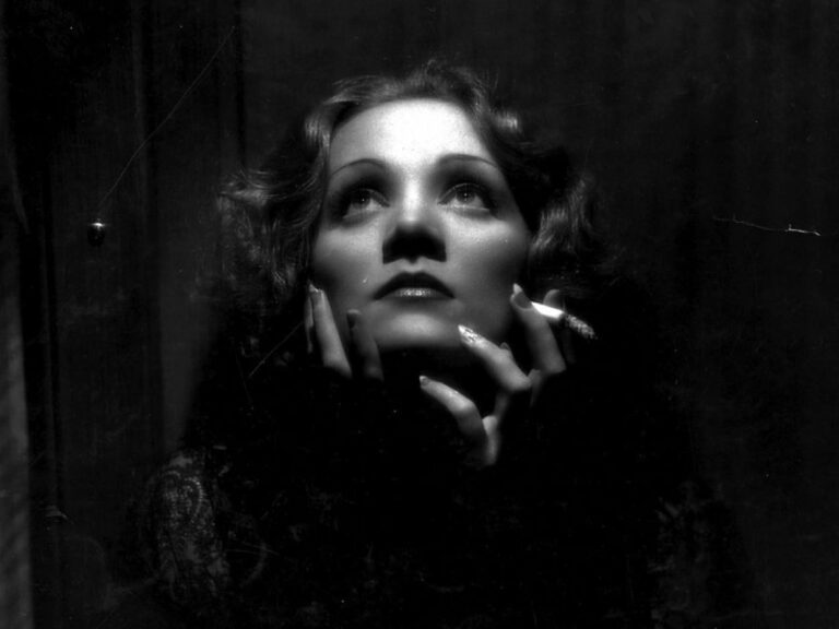 The iconic shot of Marlene Dietrich