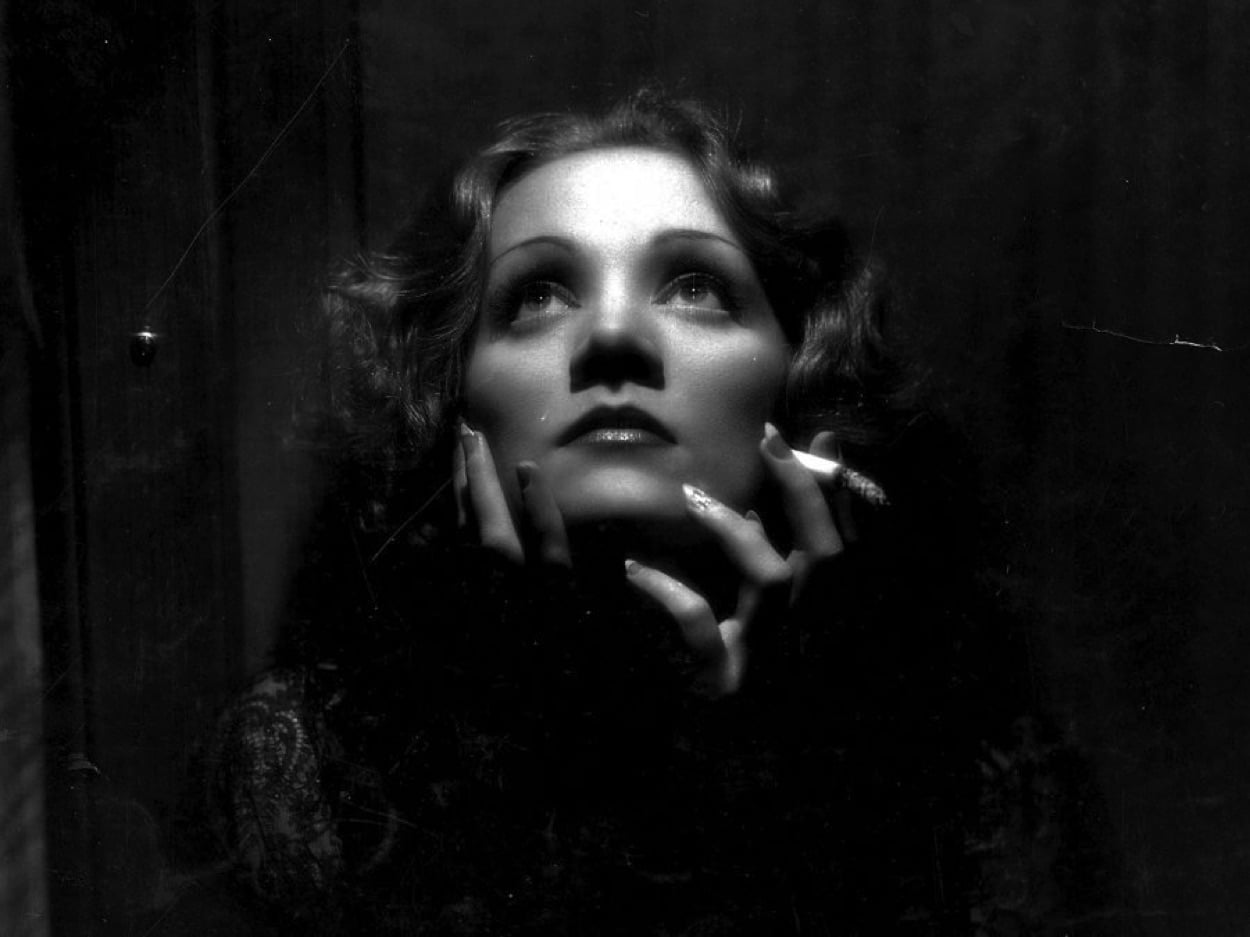 The iconic shot of Marlene Dietrich