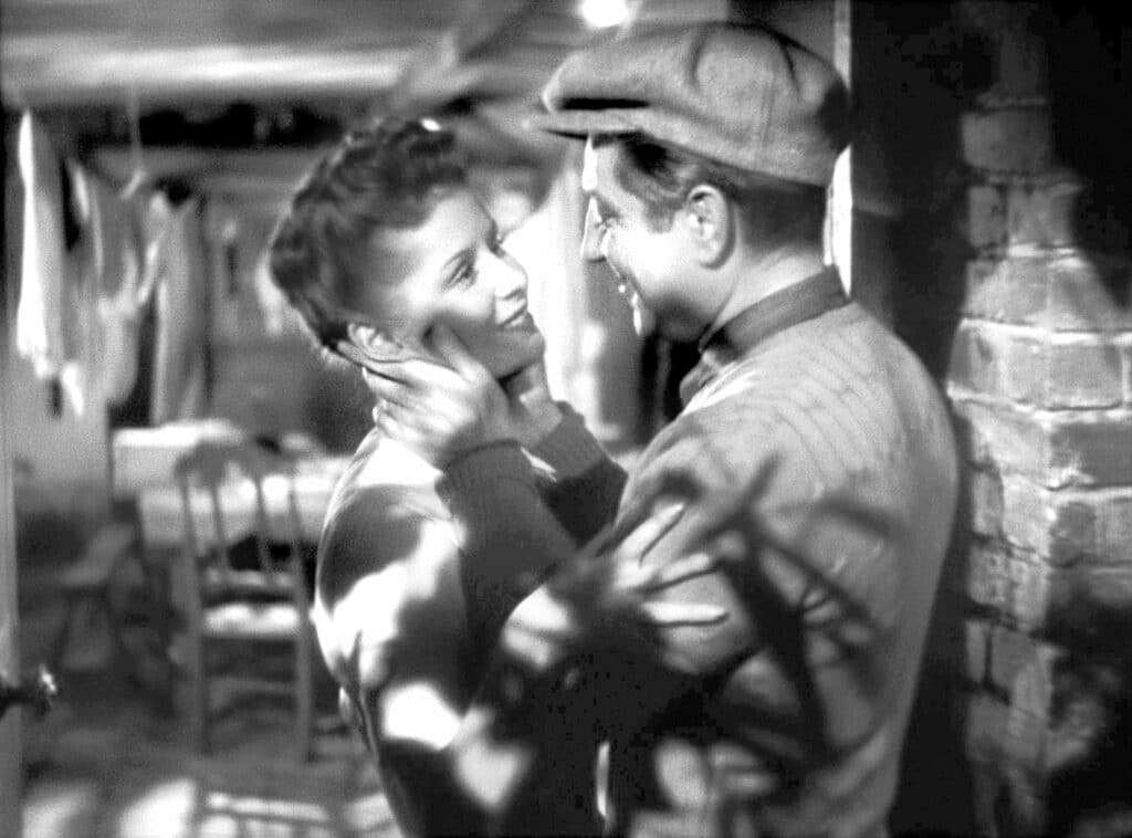 Françoise and François embrace