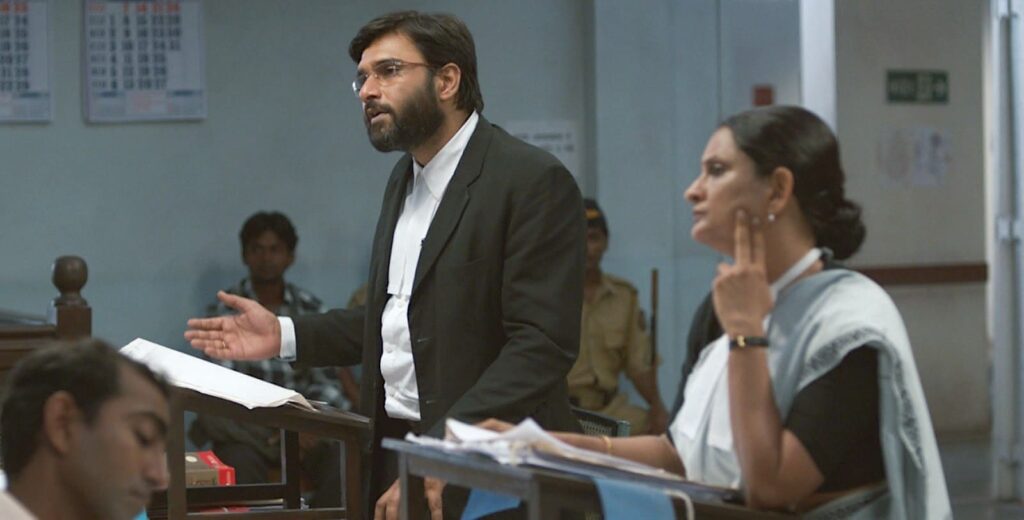 Defence lawyer Vinay Vora with public prosecutor Nutan