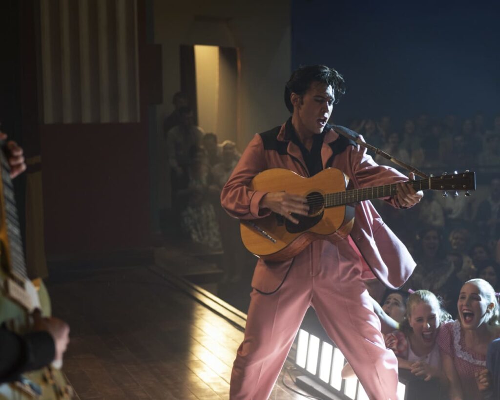 Elvis on stage in the early years