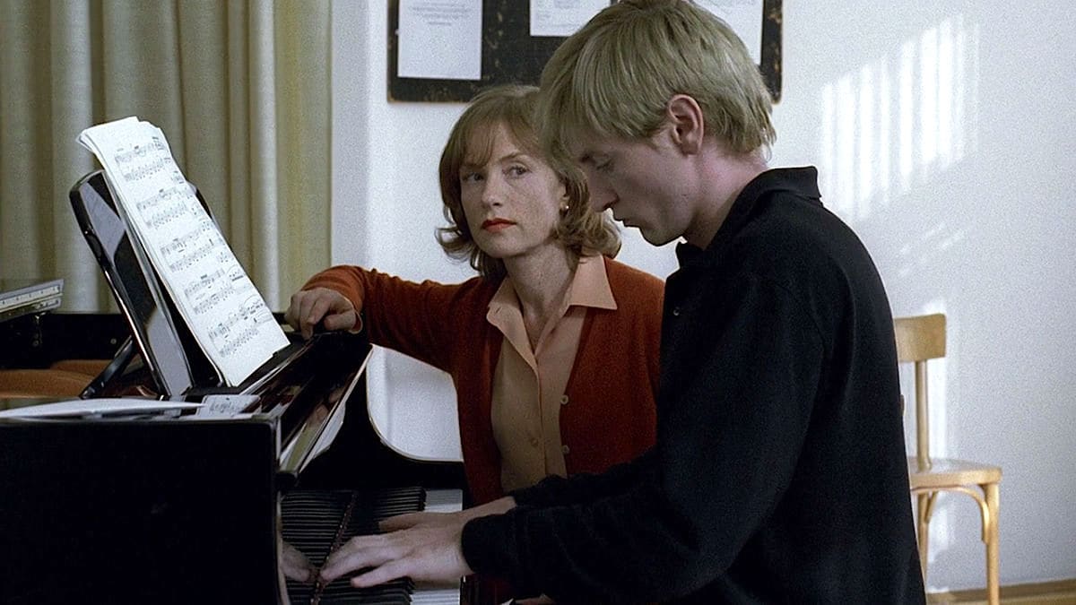 Isabelle Huppert and Benoît Magimel at the piano