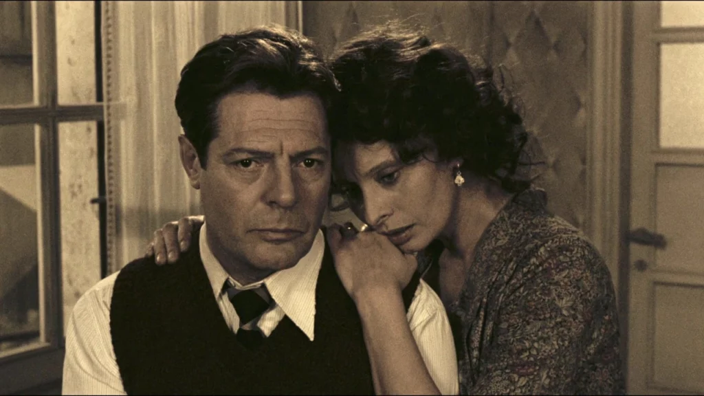 Marcello Mastroianni and Sophia Loren