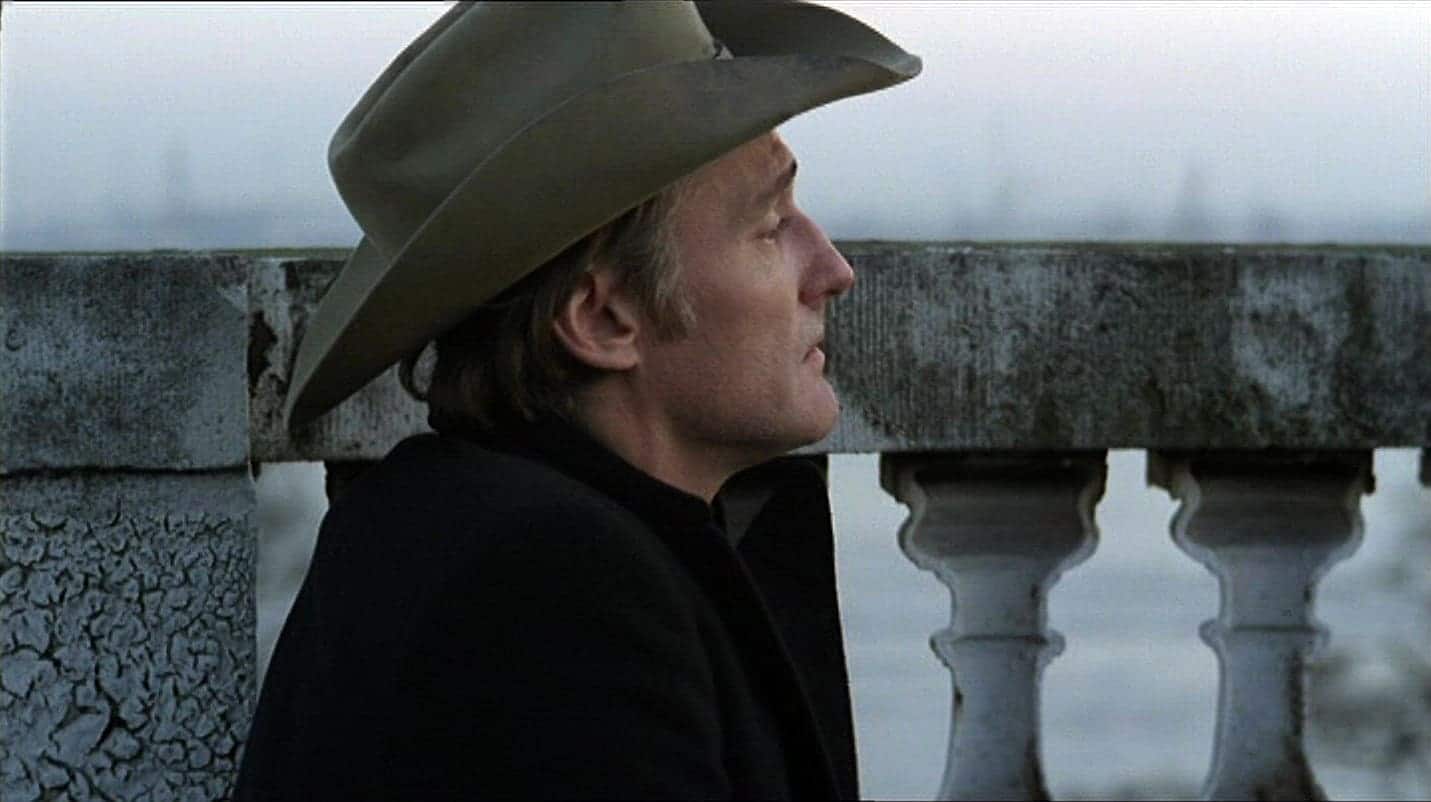 Dennis Hopper as Ripley in cowboy hat