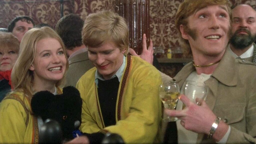 Jacki, Julian and Clive in a pub