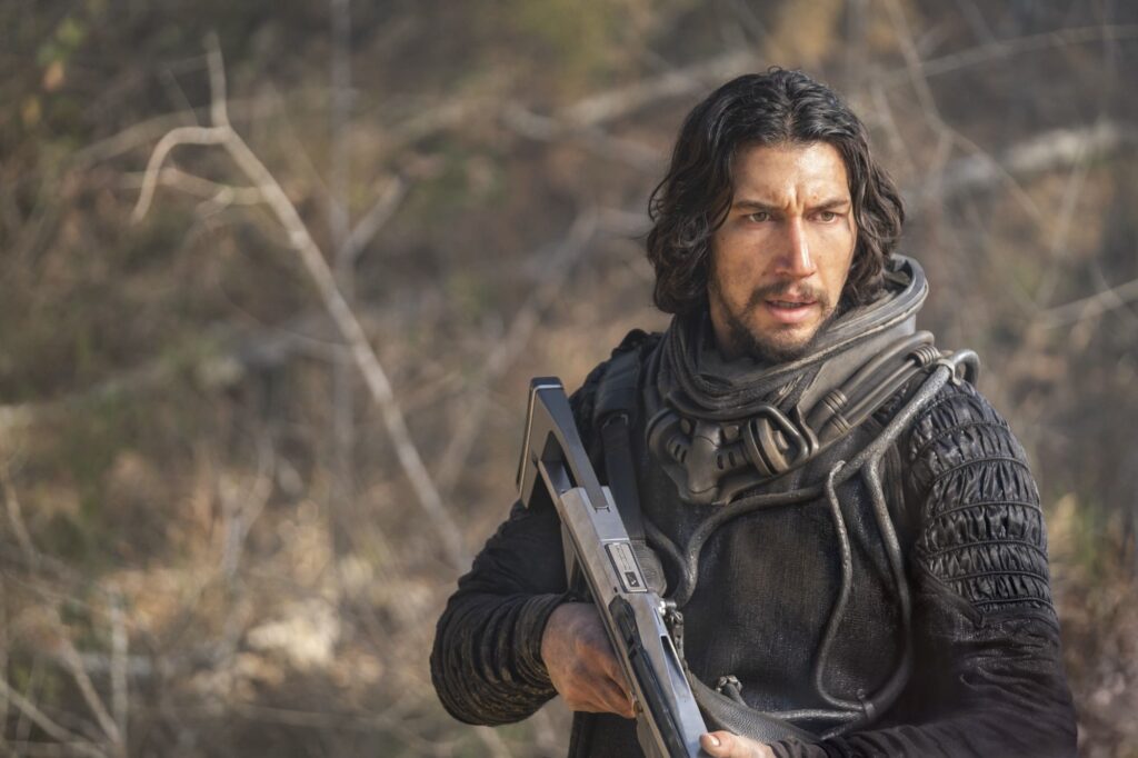 Adam Driver ready to shoot something