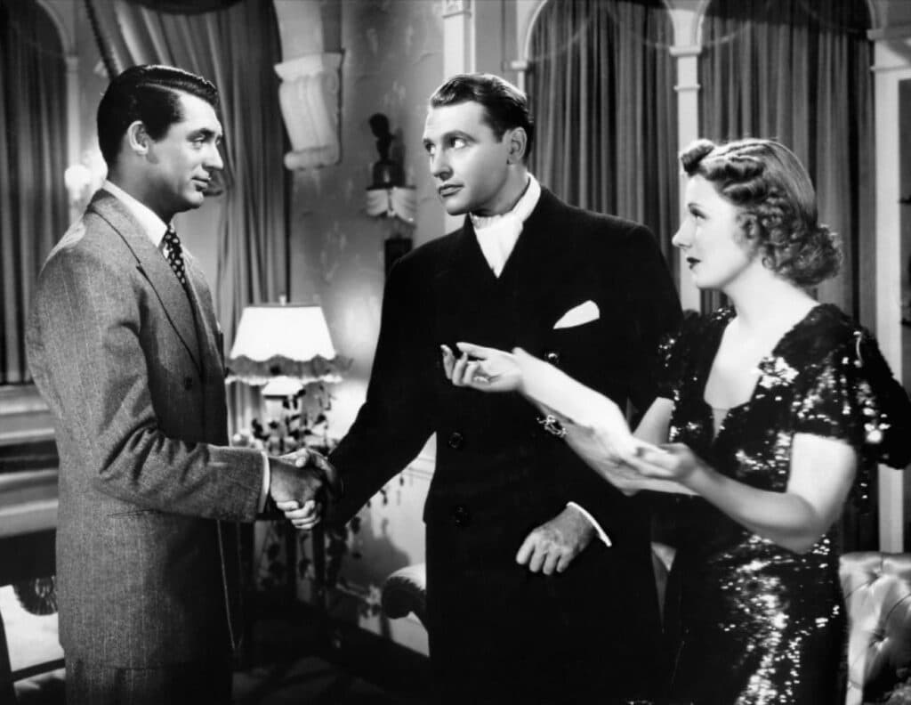 Jerry meets rival Daniel (Ralph Bellamy) while his wife looks on