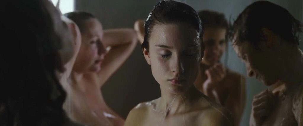 Naomi naked in the shower