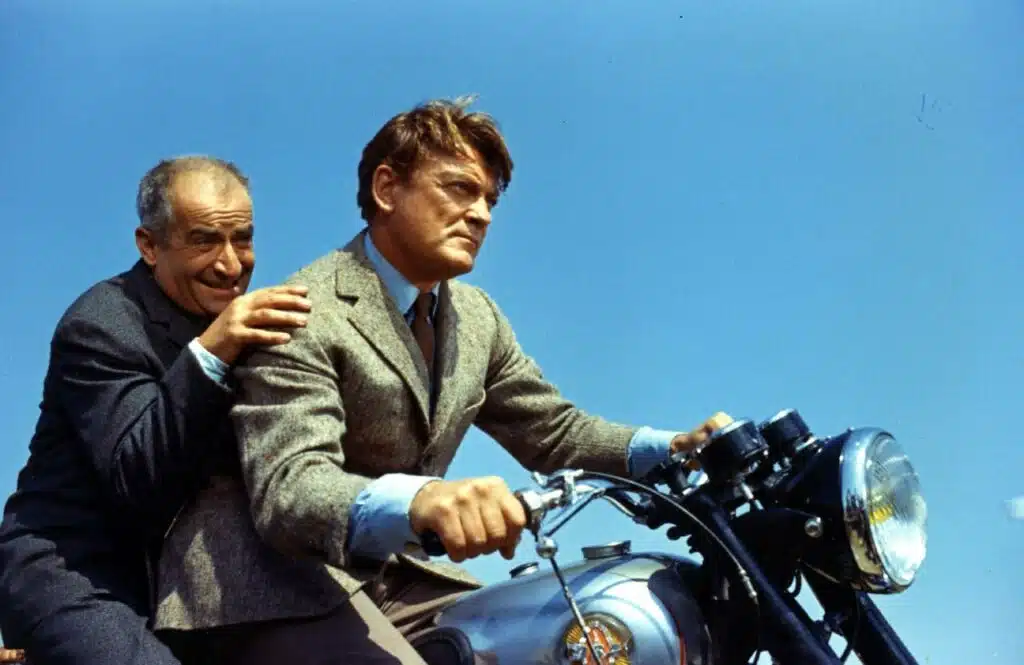Inspector Juve and Fandor on a motorbike