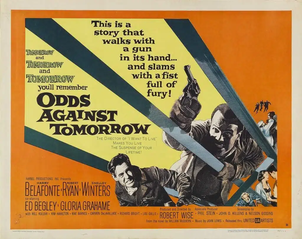 Original foyer poster for Odds Against Tomorrow