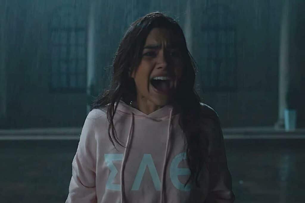 Emily screams