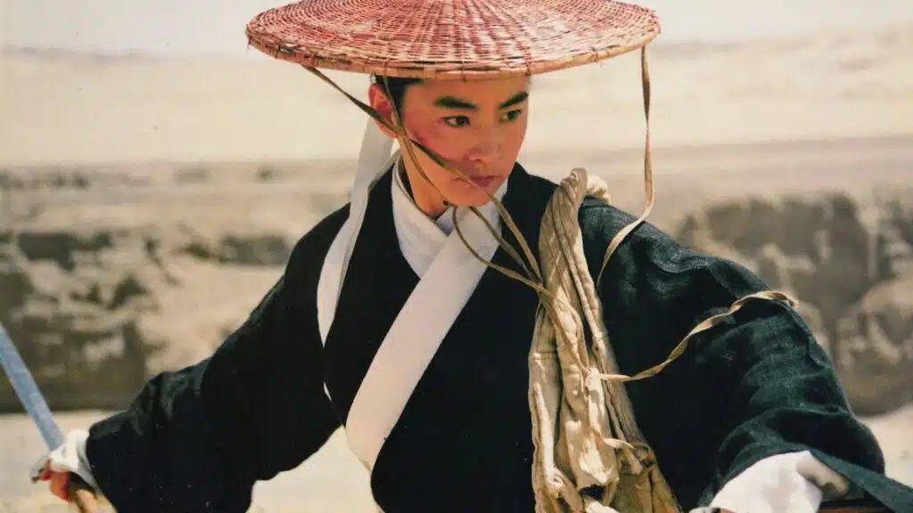 Mo-yan (Brigitte Lin) disguised as a male warrior