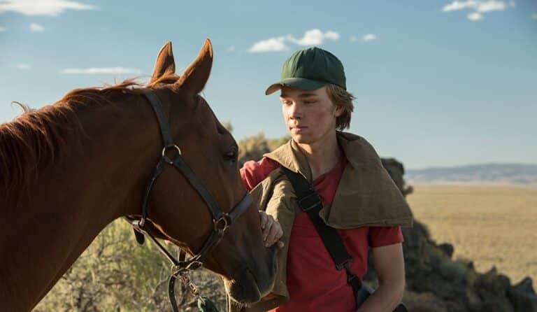 The horse Lean On Pete with Charley
