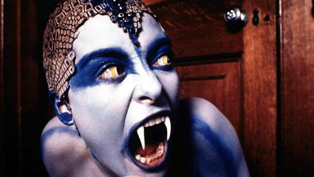 Lady Sylvia with fangs