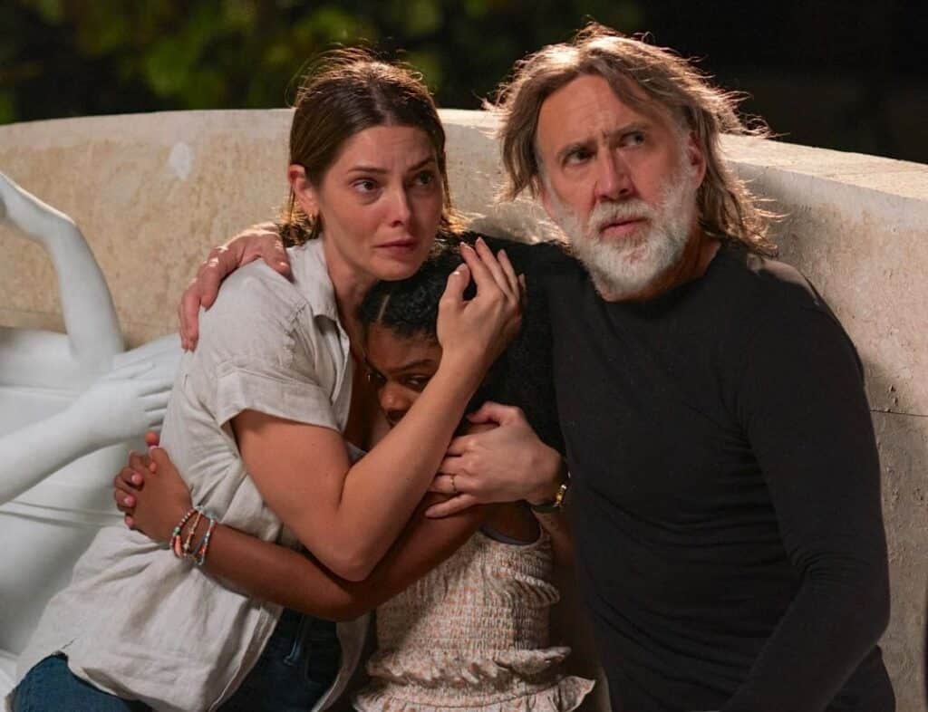 Ashley Greene, Thalia Campbell and Nicolas Cage