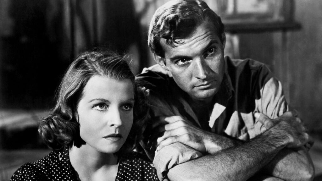 Nona (Betty Field) and Sam (Zachary Scott)