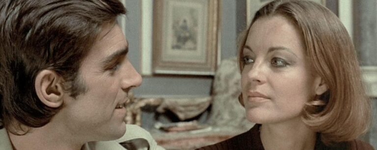 Fabio Testi and Romy Schneider