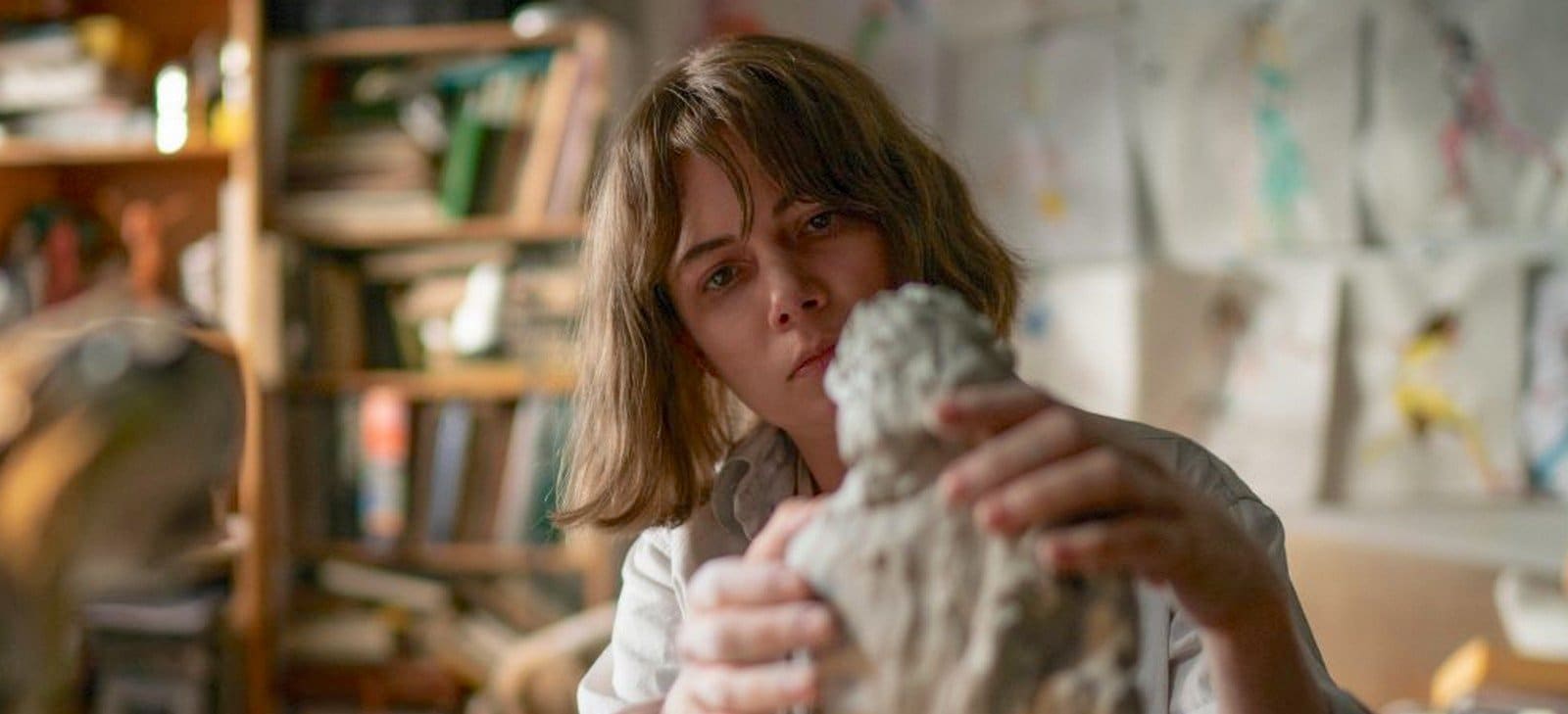 Lizzy at work in her studio