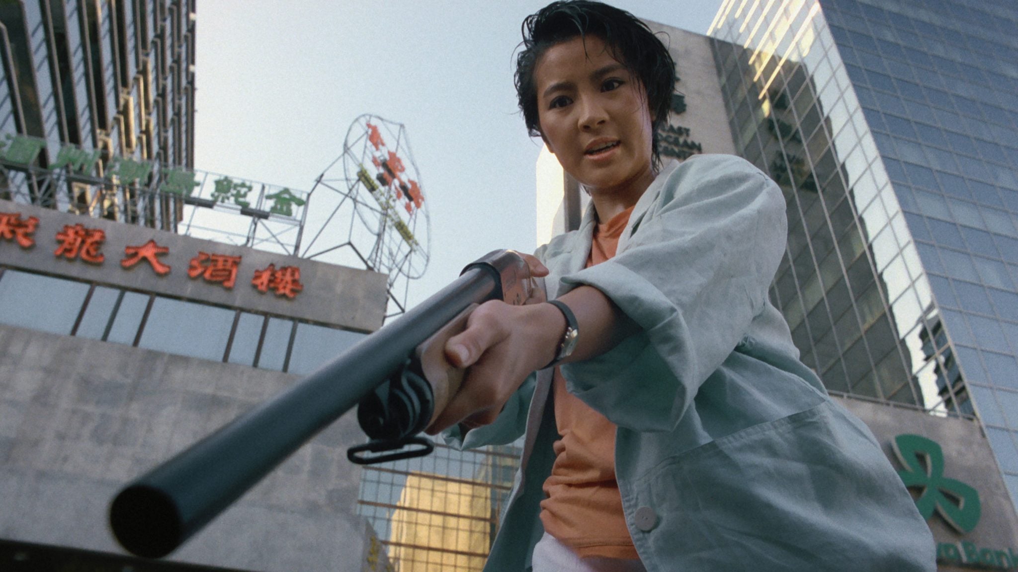 Inspector Ng with gun