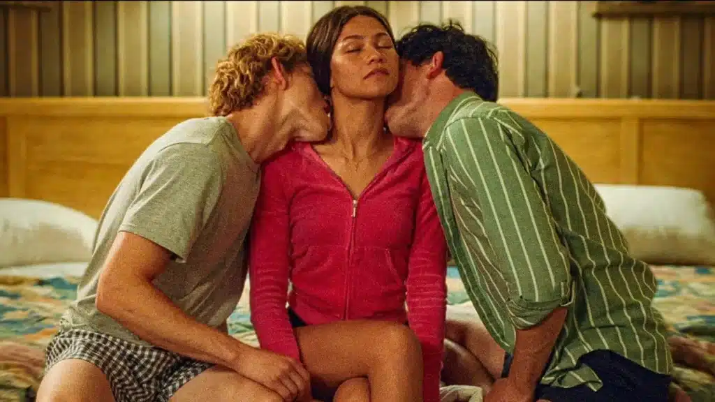 Art and Patrick kissing Tashi