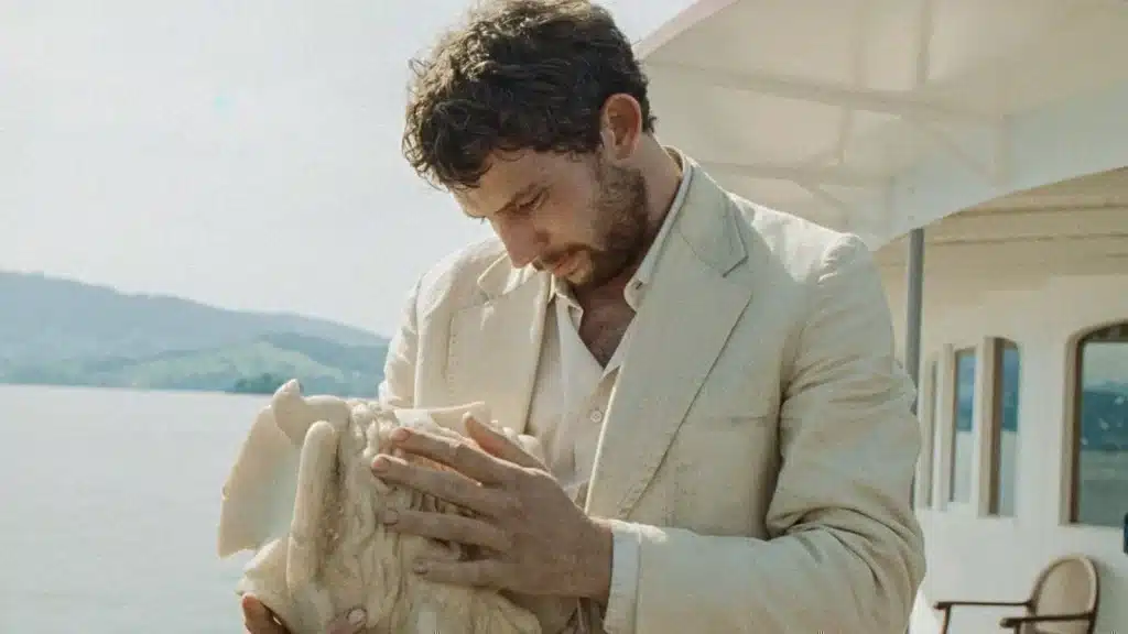 Arthur with an ancient Etruscan artefact