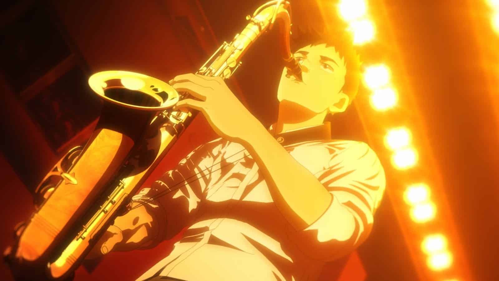 Dai playing his saxophone