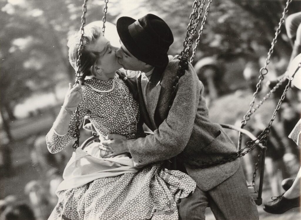Marinka and Maté on the merry-go-round