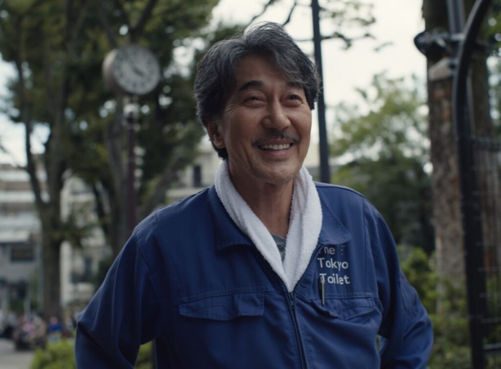 A smiling, happy Hirayama