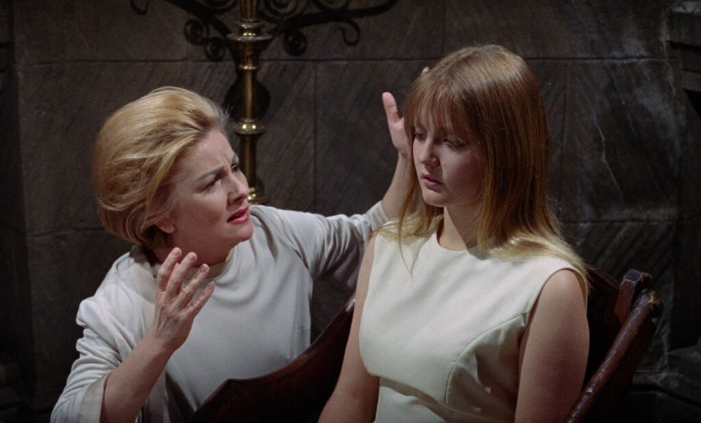 Miss Mayfield comforts Linda