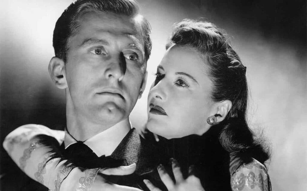Kirk Douglas and Barbara Stanwyck