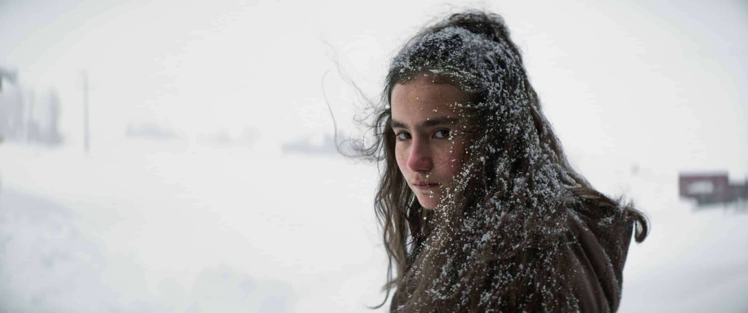 Ece Bagci as a snow speckled Sevim