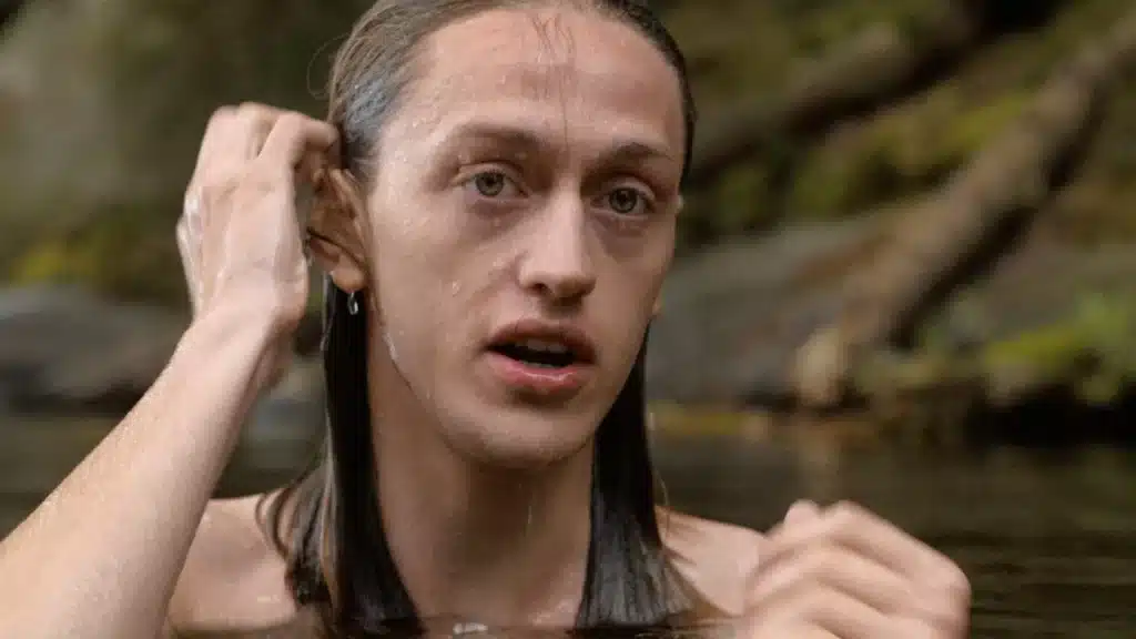 A wet-looking Chad
