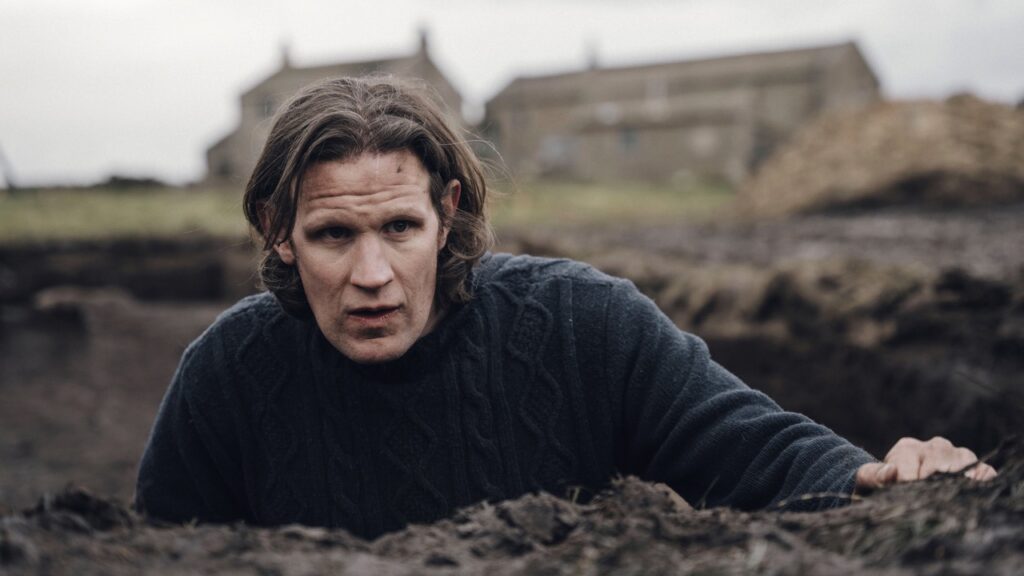 Richard in the hole he's dug