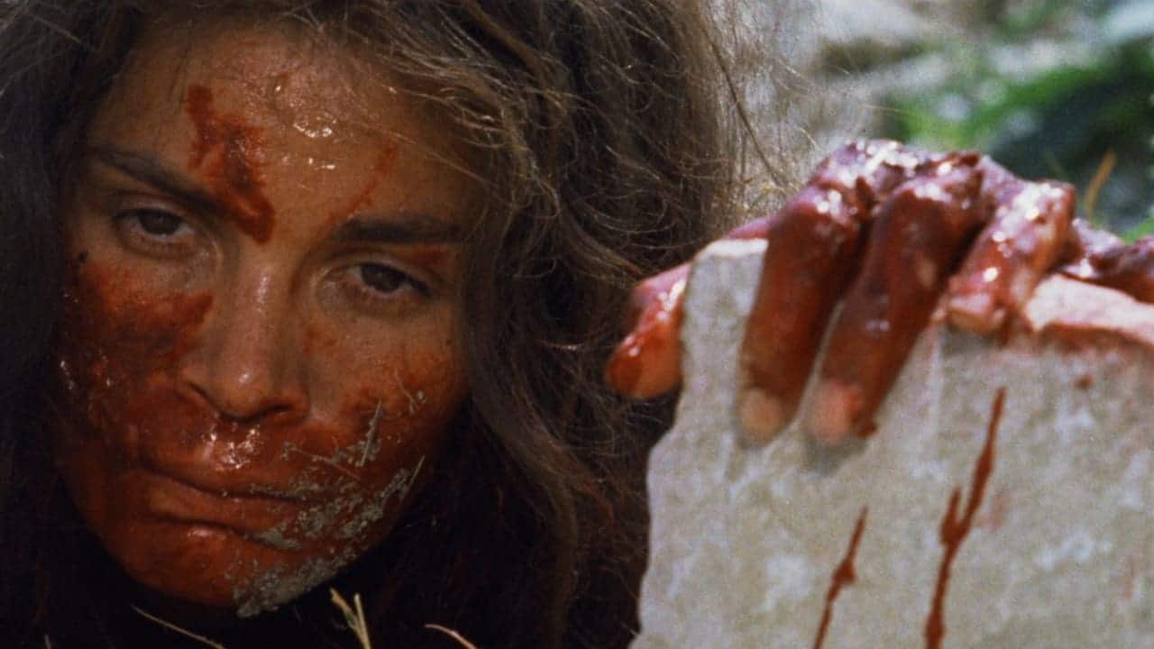 Maciara after having been beaten up by the villagers