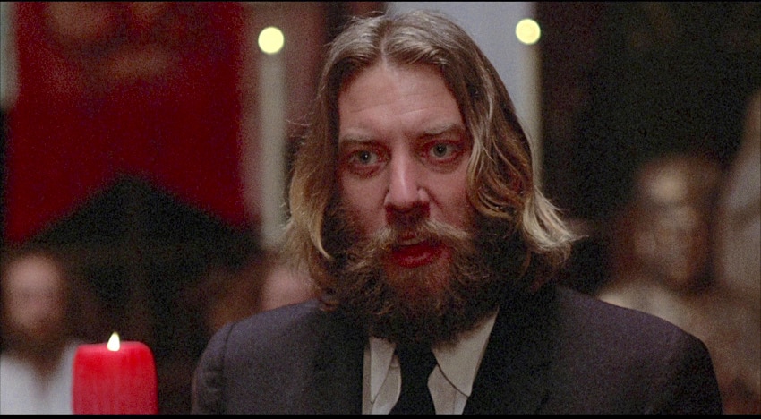 Donald Sutherland as the minister