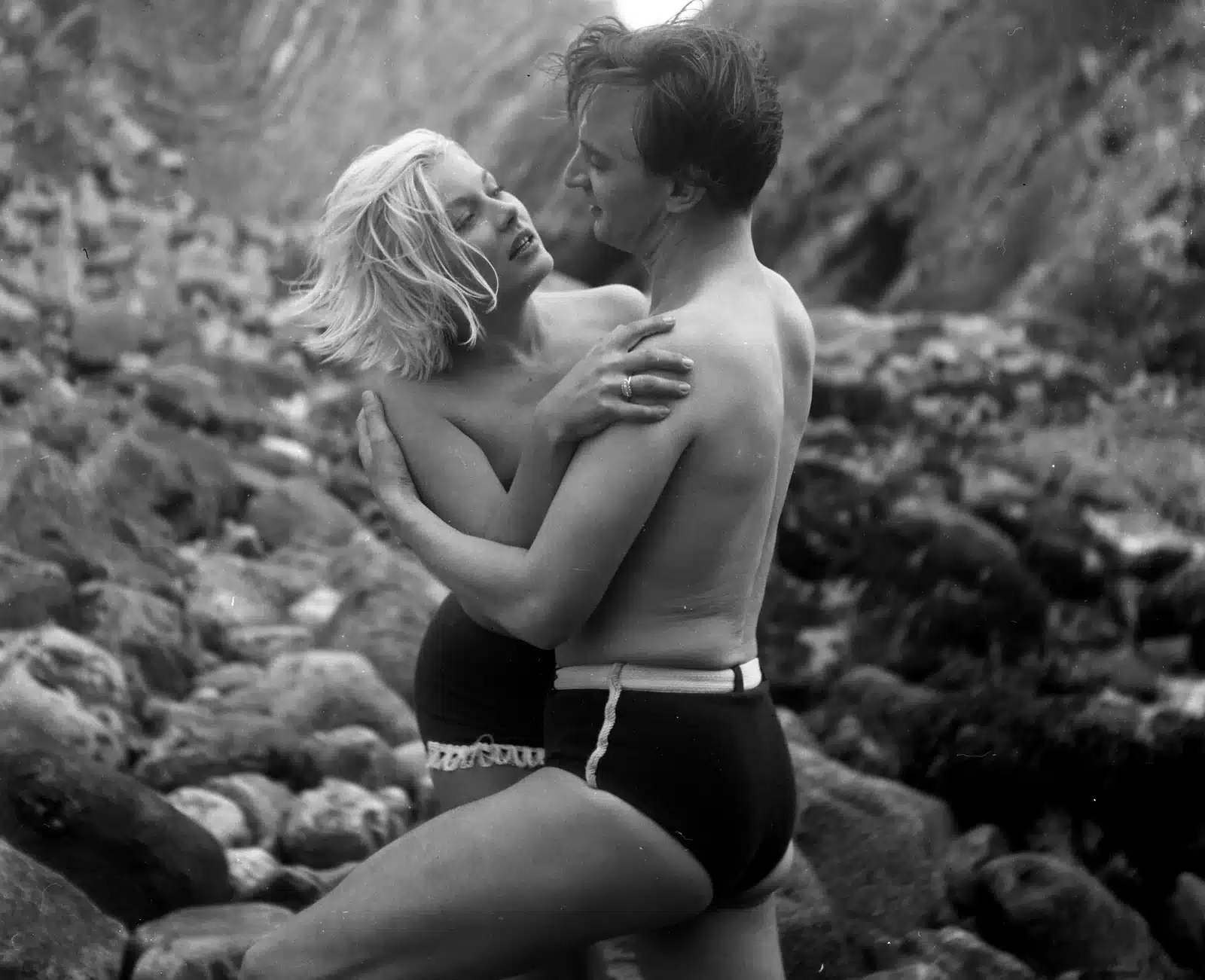 Lena and Bill at the beach